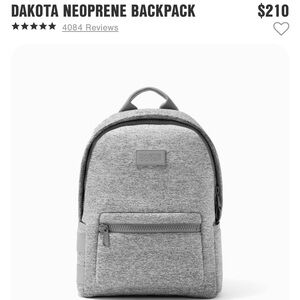 Dagne Dover Gray Neoprene Backpack